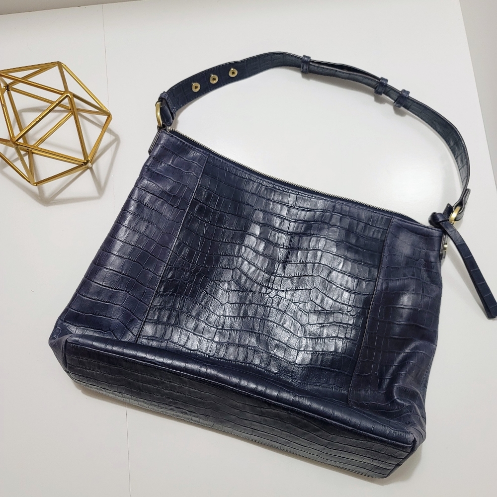 Boden Navy Blue Leather Purse Medium